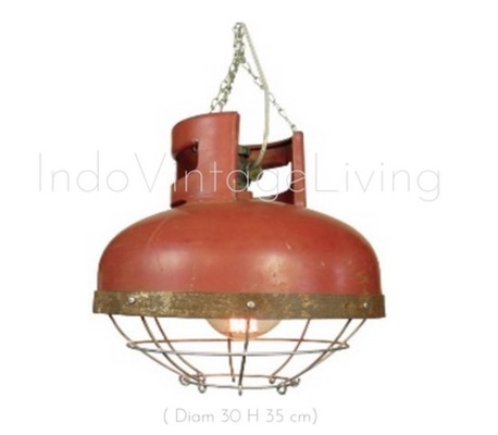 Ceiling Light, Industrial Light, Vintage Lamp von Indo Vintage Living