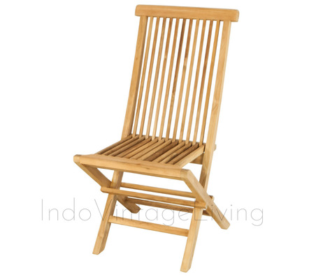 Folding Teak Garden Chairs, Folding Chair, Garden Chair von Indo Vintage Living
