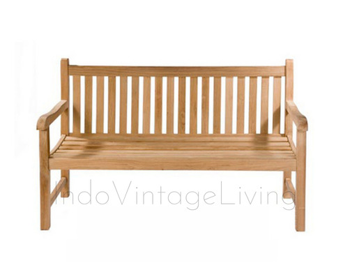 Garden Bench 3 Seater - 150cm. Garden Bench von Indo Vintage Living