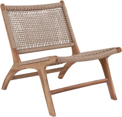 Woven Lounge Chair, Lounge Chair, Chair von Indo Vintage Living
