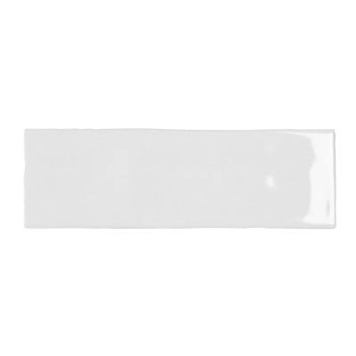 Wandfliese Nolita Steingut Weiß Glasiert Glänzend 6,5 cm x 20 cm von -