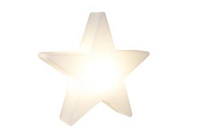 8 seasons design Shining Star XXL LED Weihnachtsstern Ø 100 cm (Weiß), E27 Fassung inkl. Leuchtmittel in warmweiß, Großer beleuchteter Stern, Weihnachts-Deko, Winter-Deko, für außen + innen von 8 seasons