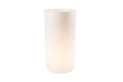 8 seasons design Shining Elegant Pot XL, LED Pflanzkübel 39 x 78 cm (weiß), E27 Fassung inkl. Leuchtmittel in warmweiß, großer beleuchteter Pflanzkübel für innen + außen, Blumenkübel von 8 seasons