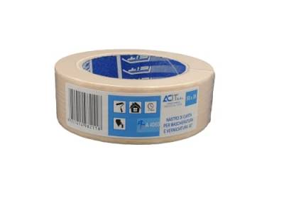 ACIT Kreppband Classic Beige, Universal-Abklebeband, Premium Malerkrepp, Klebeband für Malerarbeiten (38 mm) von ACIT