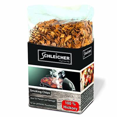 ACTIVA Schleicher Premium Räucherchips Hickory Smoking Chips für optimales Raucharoma Beim Grillen 100% Natürliches Smoker-Holz geeignet für Kugel-, Stand- und Gas-Grill Extra große 800 g Packung von ACTIVA