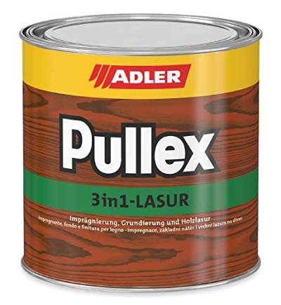 ADLER Pullex 3in1 Lasur Palisander 20 L - Imprägnierlasur, Grundierung und Holzschutzlasur für Holz außen - Universelle Premium Holzlasur von ADLER