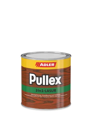 ADLER Pullex 3in1 Lasur Eiche 2,5 L - Imprägnierlasur, Grundierung und Holzschutzlasur für Holz außen - universelle Premium Holzlasur von ADLER