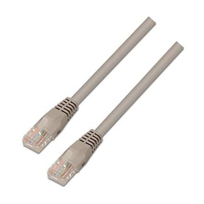 AISENS A135 – 0265 – Netzwerkkabel Brauseschlauch RJ45 LSZH (0.5 m, frei von halogenos, 10/100/1000 Mbit/s, Switch/Router/Modem/Patchpanel/Patchfeld/Access Point/Champs-) grau von AISENS