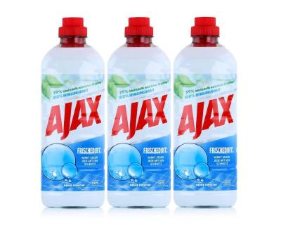 AJAX Ajax Allzweckreiniger Reine Frische 1 Liter - Bodenreiniger (3er Pack) Allzweckreiniger von AJAX