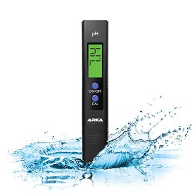 ARKA myAQUA pH-Messgerät für Wasser - Vorkalibriert, inkl. Kalibrierpulver, misst präzise den pH-Wert in Aquarien, Pools, Teichen & mehr, für optimale Wasserqualität von MICROBE-LIFT
