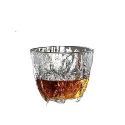 ARTSIM Glas-Haushalts-Whiskyglas im japanischen Stil mit Hammermuster-Teetasse, Japan, hitzebeständig von ARTSIM