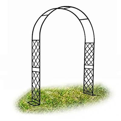 Metall Rosenbogen für Kletterpflanzen Rankgitter Gartenlaube Rosengitter Rankbogen Robust groß Rankhilfe Garten Torbogen 180cm 200cm 260cm 310cm 350cm 370cm ( Color : Schwarz , Size : 180cm x 250cm ) von ARtsim