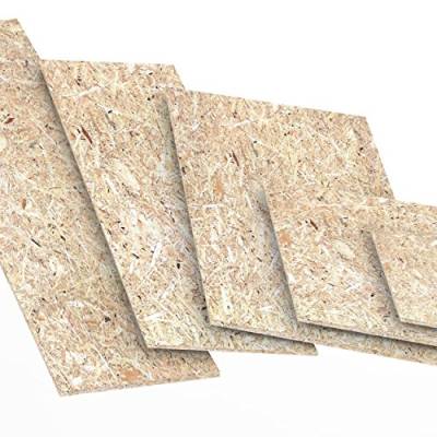 9mm OSB/3 Grobspanplatte Zuschnitt Größe: 1600 x 300 mm Holz Platten Feuchtraum-geeignet nach DIN EN 300 Verlegeplatten Holzwerkstoff-Platten Spanplatten Länge bis 2000mm von AUPROTEC