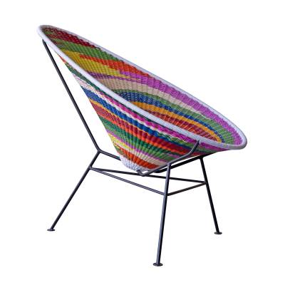 Acapulco Design - Special Edition Acapulco Jalisco Chair - jalisco, schwarz/Sitzfläche PVC/Gestell Stahl pulverbeschichtet/BxHxD 70x90x95cm von Acapulco Design