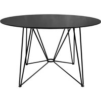 Acapulco Design - The Ring Table, H 74 x Ø 120 cm, HPL schwarz / schwarz von Acapulco Design