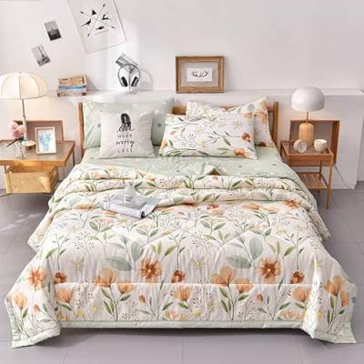 Acdler Kühldecke Sommerdecke ，Soft Touch Steppdecken，Microfaser Sommer Steppbett Im Wende-Design Schlafdecke Daunendecke Sommer Steppbett Leichtsteppbett Microfaser Steppdecke von Acdler