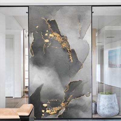 Marmor-Muster, Sichtschutz-Fensterfolie, Milchglas-Fensterfolie, wärmekontrollierendes Glas, Aufkleber für Zuhause, Büro, 60 x 160 cm von Acmore