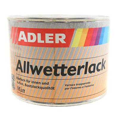 ADLER Allwetterlack Bootslackqualität Matt 375 ml - Klarlack für außen von ADLER