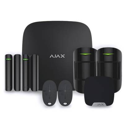 Ajax StarterKit Plus Hausalarm, Schwarz, 2 Stück von AJAX
