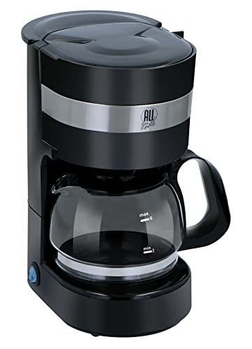 All Ride Kaffeemaschine 24V - Akku Kaffeemaschine 0.65L - für Auto und LKW - Filterkaffeemaschine - Tropfstopp - Warmhaltefunktion - Schwarz von All Ride