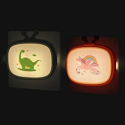Nachtlicht Steckdose Kinder Einhorn Steckdosenlicht Dinosaurier Stilllicht Babyzimmer Einschlafhilfe Geschenk Neugeborenes von Annmore