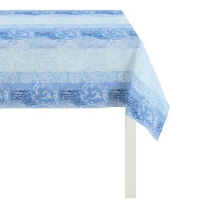 Apelt Tischdecke Summer Garden II Blau Jacquardstoff Landhaus 85x85 cm (BxT) von Apelt