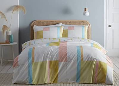 Appletree Stil – Mariko – Bettwäsche-Set für Doppelbett, 100% Baumwolle, Gelb von Appletree