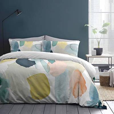 Appletree Style – Solice – Bettbezug-Set aus 100% Baumwolle, für Super-King-Size-Betten, Mehrfarbig von Appletree