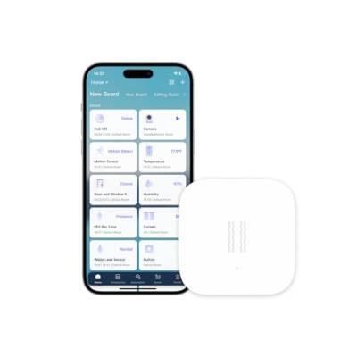 Aqara Vibrationssensor, Erfordert Aqara Hub, Zigbee-Verbindung, Drahtloser Mini-Glasbruchmelder für Alarmanlage und Smart Home, Kompatibel mit Apple HomeKit, IFTTT, DJT11LM von Aqara