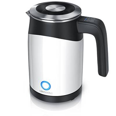 Arendo - 0,5l Edelstahl Wasserkocher mit Temperatureinstellung im Doppelwand-Design - 0,5l Wasser-Füllmenge - 5 Temperaturstufen einstellbar - Warmhaltefunktion - Energiesparend von Arendo