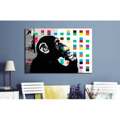 Wandbild The Thinker Monkey von Artgeist