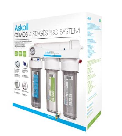 Askoll 001740 Umkehrosmoseanlage 4 Stufen Pro System für Aquarien von Askoll