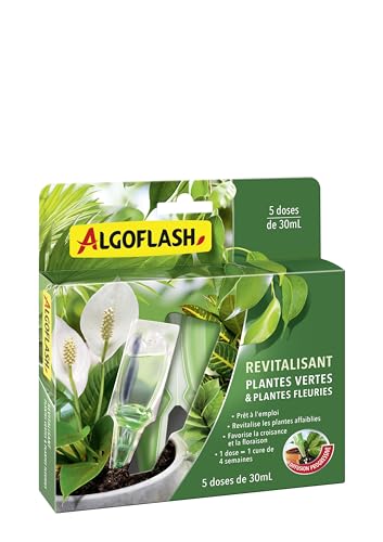 Algoflashh Monodose, revitalisierend, Grünpflanzen & Blumen, eine Dosis für 4 Wochen, 30 ml, Monopav von BARRIERE A INSECTES