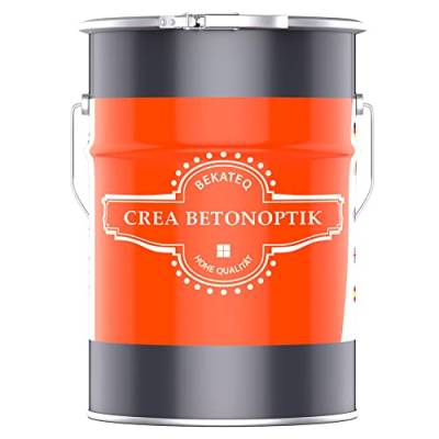 BEKATEQ Betonoptik in Lichtgrau 3kg, Betonlook bis 7,5qm Betonspachtel, Effektspachtel, Sichtbeton, fugenlose Wandgestaltung in Bad, WC, Wohnzimmer, Büro, Verkaufs- und Ausstellungsräumen S1002 von BEKATEQ