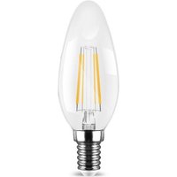 E14 Filament C35 led Leuchtmittel Lampe Birne Leuchte Beleuchtung Form: Kerze 4W 400 Lumen Dimmbar warmweiß 1 Stück von BRAYTRON