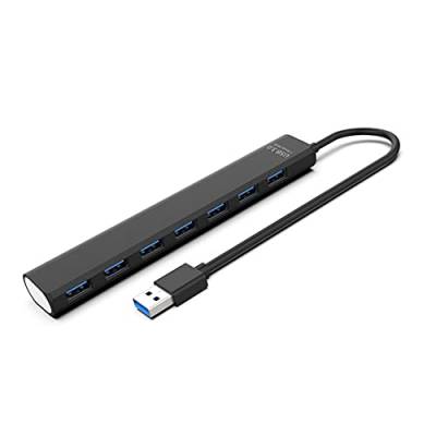 Bakemoro High Speed 5GBPS USB Separator 3.0 Hub 7 Ports mit Switch Expansion Hub USB 3.0 von Bakemoro