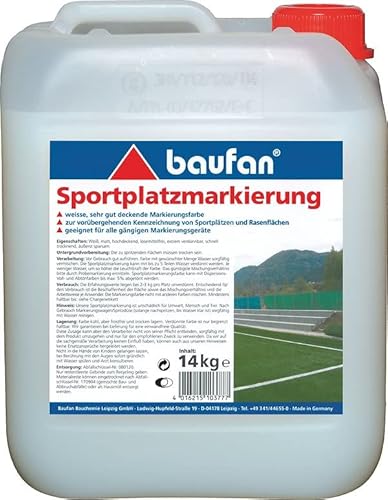 Baufan Sportplatz Markierung Markierungsfarbe 14kg von Baufan