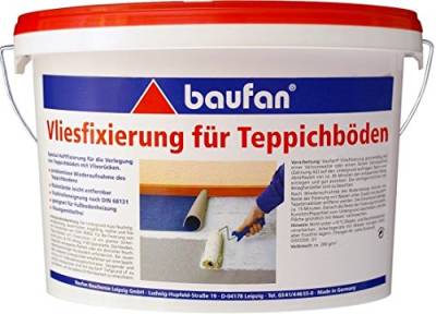 Baufan Vliesfixierung für Teppichböden mit Vliesrücken 3kg von Baufan