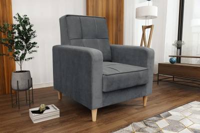 Beautysofa Sessel Peak (Relaxsessel, Loungesessel), mit Wellenfedern, Polstersessel im skandinavisches Stil von Beautysofa