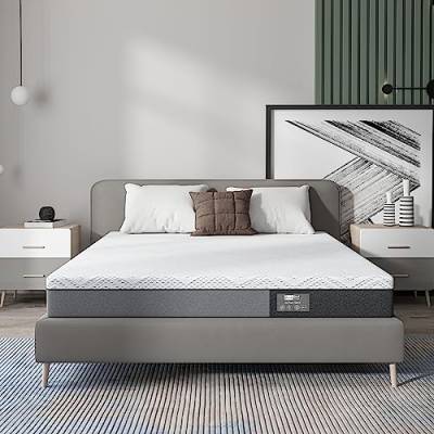 BedStory Matratze, Memory-Schaum, grau, 120 x 190 cm von BedStory