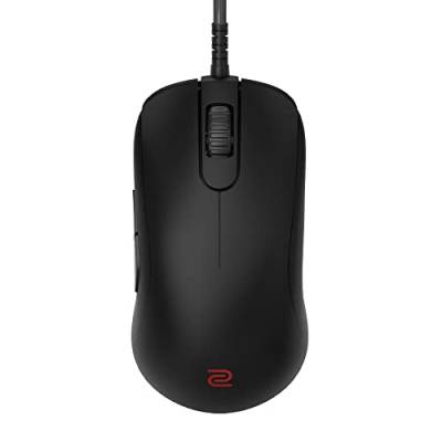 BenQ - Zowie S2-C Symmetrische Gaming-Maus für Esports | Geringeres Gewicht | Paracord-Kabel und Mausrad mit 24 Stufen |Mattschwarze Beschichtung | Kleine Ausführung, 120 x 38 x 31 mm (Small) von BenQ