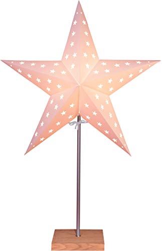 Star Leo Standleuchte, Papier, Beige/Braun, 60 x 43 cm von Star