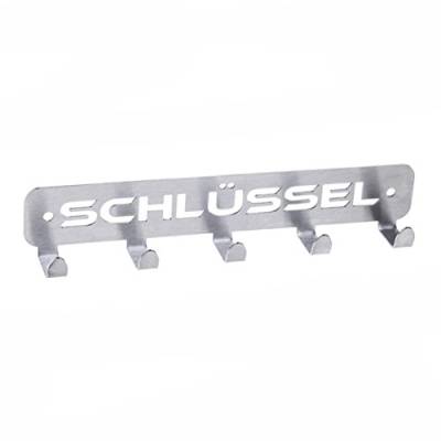 Bestell_dein_lochblech Schlüsselhaken Keyboard Edelstahl 5 Haken Schlüsselbrett V2A geschliffen NEU von Bestell_dein_lochblech