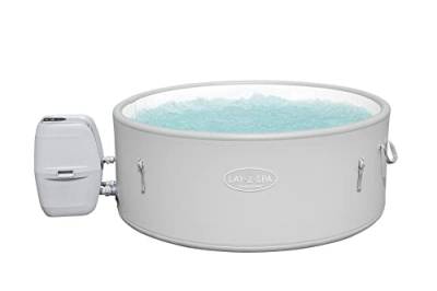 Bestway LAY-Z-SPA Vancouver AirJet Plus™ WiFi Whirlpool, 155 x 60 cm, mit App-Steuerung, 3-5 Personen, rund, Stein-Optik von Bestway