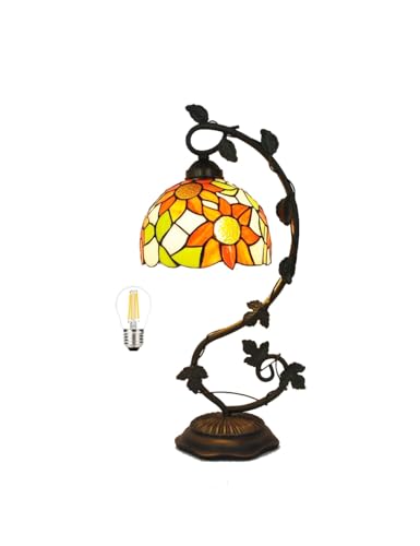 Bidesen 8" Home Supplies Buntglas-handgefertigte Tiffany-vintage-nachttischlampen Für Wohnzimmer, Schlafzimmer Und Lounge-lampenschirm(Size:8inch,Color:C) von Bidesen