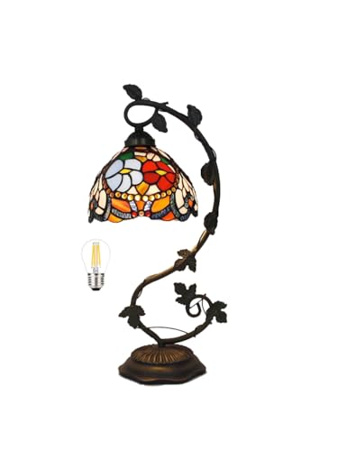 Bidesen 8" Home Supplies Buntglas-handgefertigte Tiffany-vintage-nachttischlampen Für Wohnzimmer, Schlafzimmer Und Lounge-lampenschirm(Size:8inch,Color:D) von Bidesen