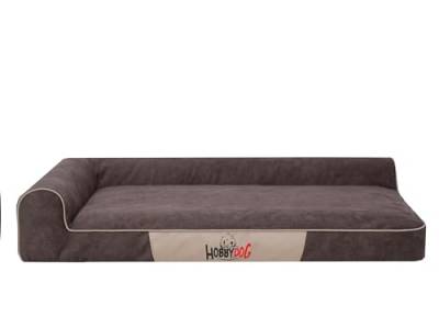 Bjird Hundebett - Hundekorb für kleine mittelgroße & große Hunde - Hundekissen - Hundesofa - Bezug abnehmbar und waschbar - Best - Größe: 100 x 66 x 18 cm [Größe: M] - Braun von Bjird