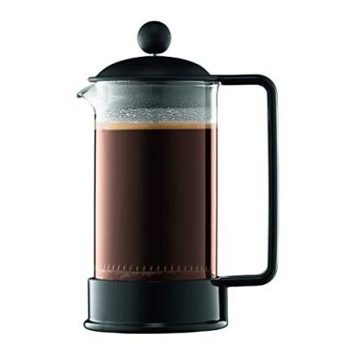 Bodum 1543-01SA-10 Brazil Kaffeebereiter 3 Tassen, 0,35 l, Schwarz von Bodum