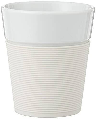 Bodum BISTRO 2-teiliges Tassenset mit Silikonband (Spülmaschinengeeignet, 0,3 liters) cremefarben von Bodum