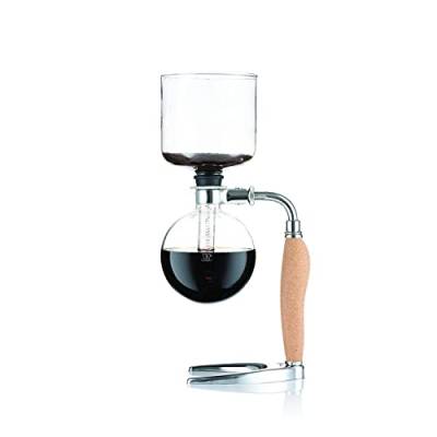 Bodum Mocca Vakuum-Kaffeebereiter, 4 Tassen, 0.5 L, Kork, Edelstahl, Borosilicatglas, Silikon, Polycarbonate, PA6, Polypropylen, Zinklegierung, korkfarben, 0, 5 l von Bodum